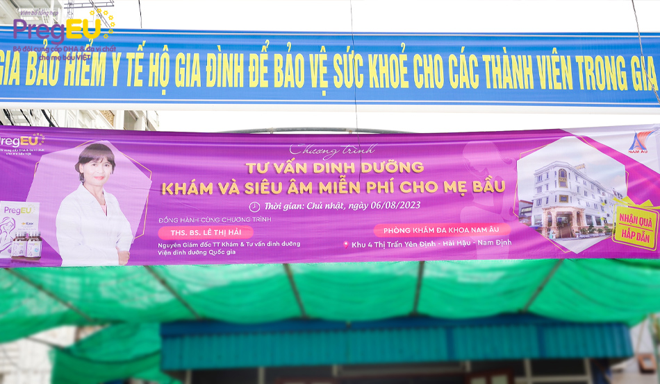Chương trình khám và tư vấn dinh dưỡng miễn phí cho mẹ bầu tại Nam Định