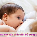 Canxi cho mẹ sau sinh bổ sung thế nào mới đúng?